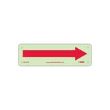 National Marker Notice Signs; Fire Arrow 3X10 Rigid Plasticglow GL141R