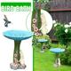 Bird Baths for Outdoors Heavy Duty Bird Bath Stand Birdbath Yard Statue Cute Rabbit Statue Bird Feeder Outdoors Garden Resin Ornament Sculpture for Bird Lovers