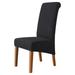 BLUESON Stretch Home Hotel Dining Chair High Back Chair Cover T-Shaped Jacquard Fabric black