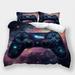 Home Bedclothes Game Theme Bedding Suit 2/3pcs Duvet Cover Pillowcase Bedroom Decor California King (98 x104 )