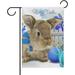 Wellsay Easter Bunny Rabbit Polyester Garden Flag 28 x 40 Double Sided Cute Animal Decorative House Flag for Party Home Outdoor Decor