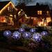 Solar Lights for Fence Christmas Solar Garden Lights Outdoor Solar Stake Lights 120pcs LED Solar Outdoor Lights For Yard Flower Bed Decoration Save to 65% off!