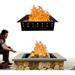 Square Fire Pit Insert - 29 Outside & 25 Inside Carbon Steel Smokeless Fire Pit Insert with Air Vents - DIY In-Ground or Above Ground Fire Pit Ring for Outdoor Garden Patio and Backyard