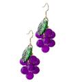 Grape Bunch Earrings Stud Earrings Creative Fruit Earrings Fruit Gifts Decorative Ear Pendant