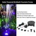 Spirastell Pond Fountain Pump Built-in Battery Led Patio Pond Built-in Battery Led 3.5w Solar Powered Pump 6v 3.5w Water Pump Solar Pump 6v Solar Powered Submersible Powered Submersible Water Qisuo