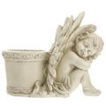 NUOLUX Garden Planter Angel Statue Planter Planting Pot Flower Planting Pot Outdoor Decor