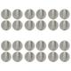 24 Pcs Buttons Electronic Accessories Microwave Oven Parts Oven Control Microwave Oven Xuannb Universal Electric White Plastic