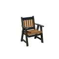 2 Ft Poly Lumber Mission Porch Chair Heavy Duty Everlasting PolyTuf HDPE Made in USA-Cedar