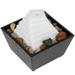 EUWBSSR Indoor Water Fountain Tabletop Fountain with Light and Pebble Meditation Water Fountain USB Powered Sound Relaxation Fountain Ornament