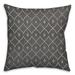 Creative Products Gray Diamond Abstract Spun Polyester Throw Pillow - 18x18