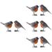 8 Pcs Bird Ornaments Artificial Desk Home+decor Backyard Decorations Garden Statue Sculpture Figurine Birds for Crafts