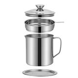 Oneshit Pitchers Clearance Sale 1.3L Stainless Steel Oil Pot Large-capacity Filter Oil Oil Storage Tank Household Oil Pot With Filter Return Oil Cup Clearance Sale