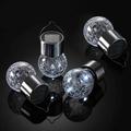 Holloyiver Hanging Solar Lights Outdoor Decorative Cracked Glass Ball Light Solar Powered Waterproof Globe Lighting Hanging Globe Solar Lights for Garden Yard Patio Lawn Flower Bed