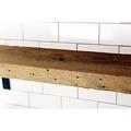 GEROBOOM Timber Craft Reclaimed Wood Mantel | Easy-to-Install | Steel Angle Brackets Included | Rustic Decoration | 2 Thickness | 54 L x 6 D Oiled