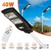 2 Piece Solar Street Light 10 000 Lumen LED Solar Street Light with PIR Motion Sensor for Dusk to Dawn Outdoor Solar Lighting in Streets Parks Courtyards IP66 Waterproof Lamp + Pole