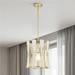 Warehouse of Tiffany Amara 12 in. 1-Light Indoor Brass Finish Pendant Light with Light Kit