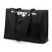 Lovevook Work Tote Bag for Women Waterproof Pu Leather Laptop Shoulder Bag Multi-Pocket Office Briefcase Fit 15.6 Laptop