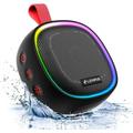 Bluetooth Speaker with IPX7 Waterproof Samll Portable Bluetooth Speakers with Dyna Lights Loud