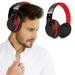 Pretxorve Headworn Bluetooth Earphones True Wireless Stereo Earphone Card Radio Call Function Business Earphones Red