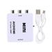 1080P USB Powered AV to HDMI HD Video Converter for Set Top Boxes DVd VCD Game Consoles(White )