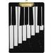 Wellsay Music Piano Keyboard Clipboards for Kids Student Women Men Letter Size Plastic Low Profile Clip 9 x 12.5 in Golden Clip