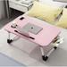 Laptop Desk for Bed Couch Portable Lap Desk for Laptop Bed Table for Laptop Foldable Laptop Stand for Bed Bed Desk for Laptop and Writing (Candy Pink)