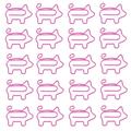 Lloopyting Paper Clips Money Clip Paper Clips for Kids Animal Shaped Paperclip Fun Orted Colors Paperclip Coated Paper Clips Bookmark Clips Office Supplies for Document Organizing 20 Counts Pink