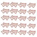 Lloopyting Paper Clips Money Clip Paper Clips for Kids Animal Shaped Paperclip Fun Orted Colors Paperclip Coated Paper Clips Bookmark Clips Office Supplies for Document Organizing 20 Counts Red