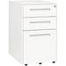 GEROBOOM Laura Davidson Stockpile Square Mobile 3-Drawer Black File Cabinet