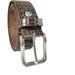 FERLA Men s Leather Belt 1000 - Real Solid Leather and Buckle Men s Belt for Work Business and Casual Dress - 38 Brown Brown