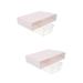 2 Pack Desk Drawer Cosmetics Storage Box Jewelry Under-desk Household Container Organizer Stationery Office