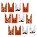 150 Pcs Halloween Bunny Candy Storage Pouch Nougat Eva