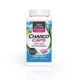 DSE Charcocaps Fast Acting Gas Relief for Bloating & Flatulence Drug Free Detoxifying Activated Charcoal Formula 100 Capsules 30 Day Supply Pink