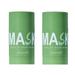 Leodye 2Pcs Green Tea Mask Blackhead Remover Green Tea Deep Cleansing Mask Sticks for Women