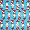 The Cat In The Hat Quilt Fabric The Cat In The Hat Pattern Light Blue