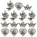 Phone Case Accessories 18 Pcs Silver Angel Pendant Charm Earrings Charms For Jewelry Making