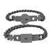 Quinlirra Easter Clearance Stainless Steel Couple Bracelet With Lock Titanium Steel Bracelet Gifts for Women