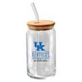 The Memory Company Kentucky Wildcats 16oz. Classic Crew Beer Glass with Bamboo Lid