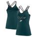 Women's Fanatics Branded Midnight Green Philadelphia Eagles Go For It Strappy Crossback Tank Top