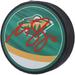 Matthew Boldy Minnesota Wild Autographed 2022-23 Reverse Retro Hockey Puck