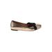 Cole Haan Flats: Gold Shoes - Women's Size 7 1/2 - Almond Toe