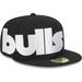 "Men's New Era Black Chicago Bulls Checkerboard UV 59FIFTY Fitted Hat"