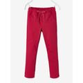 Straight Leg Trousers, Lined in Polar Fleece, for Girls dark red