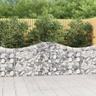 Maison Chic - Paniers à gabions arqués 3 pcs Mur en gabion Clôture de gabion 200x30x80/100 cm Fer