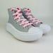 Converse Shoes | Converse Chuck Taylor All Star Move Hi Gravel Pink White Sneakers Girl's Size 13 | Color: Gray/Pink | Size: 13g