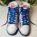 Nike Shoes | Nike Blazer Plaid With Sequins Size 8.5 | Color: Blue/White | Size: 8.5