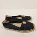 Tory Burch Shoes | B33 Tory Burch Woven Flats 6.5m | Color: Black | Size: 6.5