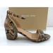 Michael Kors Shoes | Michael Kors Cardi Flex Mid Block Heel Ankle Strap Sandals Camel Size 7.5 | Color: Brown | Size: 7.5