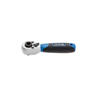 Högert Kompakte Doppelfunktions-Ratsche 1/4" Knarre Steckschlüssel-Ratsche Bithalter Image
