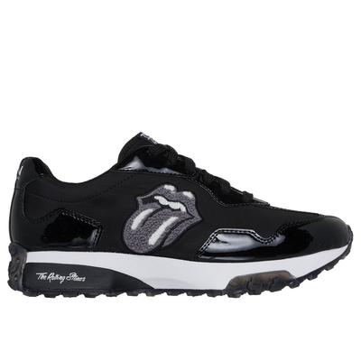 Skechers Women's Rolling Stones: Upper Cut Neo Jogger - RS Lick Sneaker | Size 9.0 | Black | Synthetic/Textile